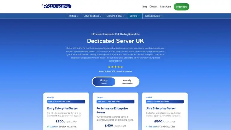 UKHost4u Dedicated Servers: Plans, Specs and Who They’re For